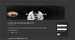 Desktop Screenshot of excelsiorfencing.ca